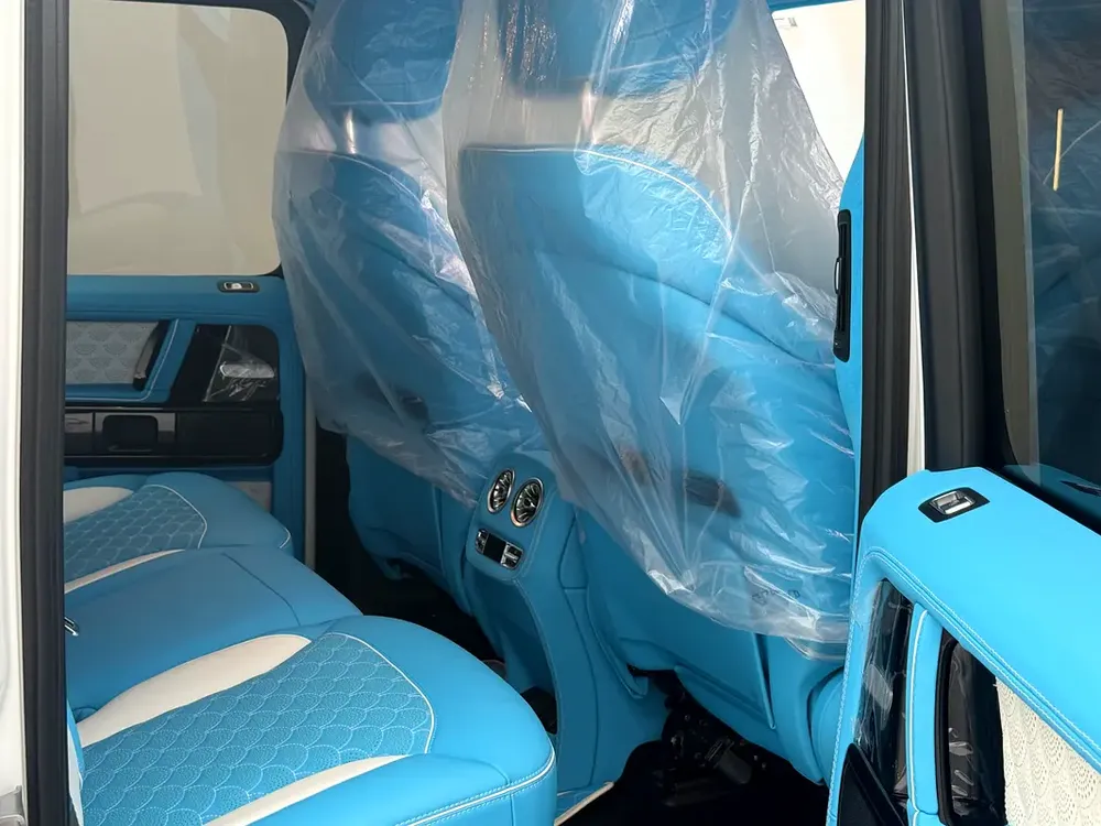 2025 Brand New Mercedes-Benz G63 AMG | Brabus G800 Kit | 0 KM | White/Sky Blue Interior - Image 11