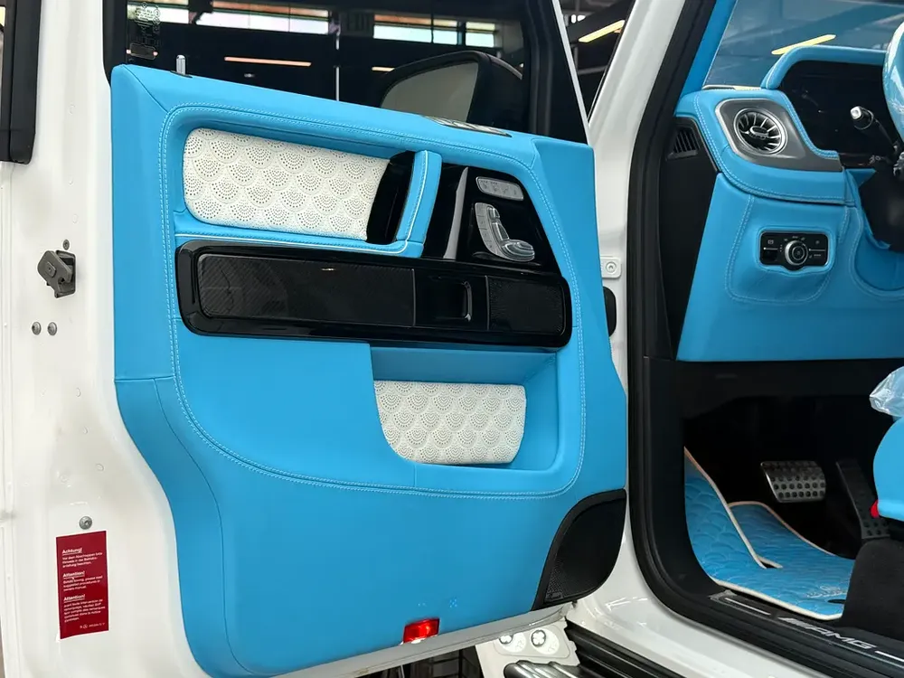 2025 Brand New Mercedes-Benz G63 AMG | Brabus G800 Kit | 0 KM | White/Sky Blue Interior - Image 13