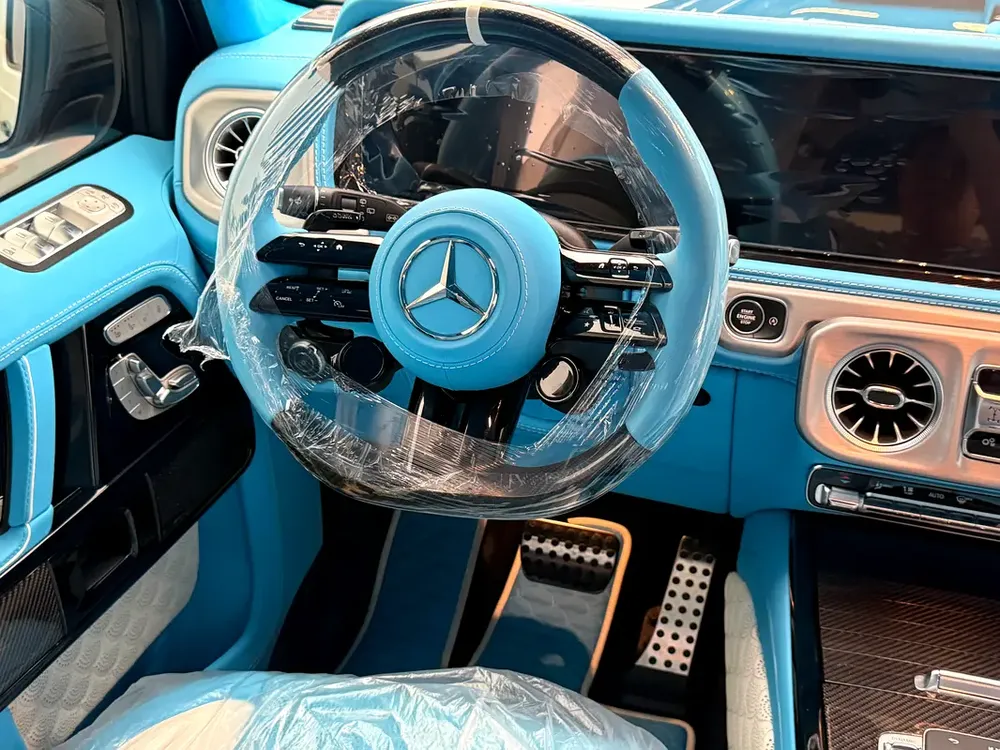 2025 Brand New Mercedes-Benz G63 AMG | Brabus G800 Kit | 0 KM | White/Sky Blue Interior - Image 8