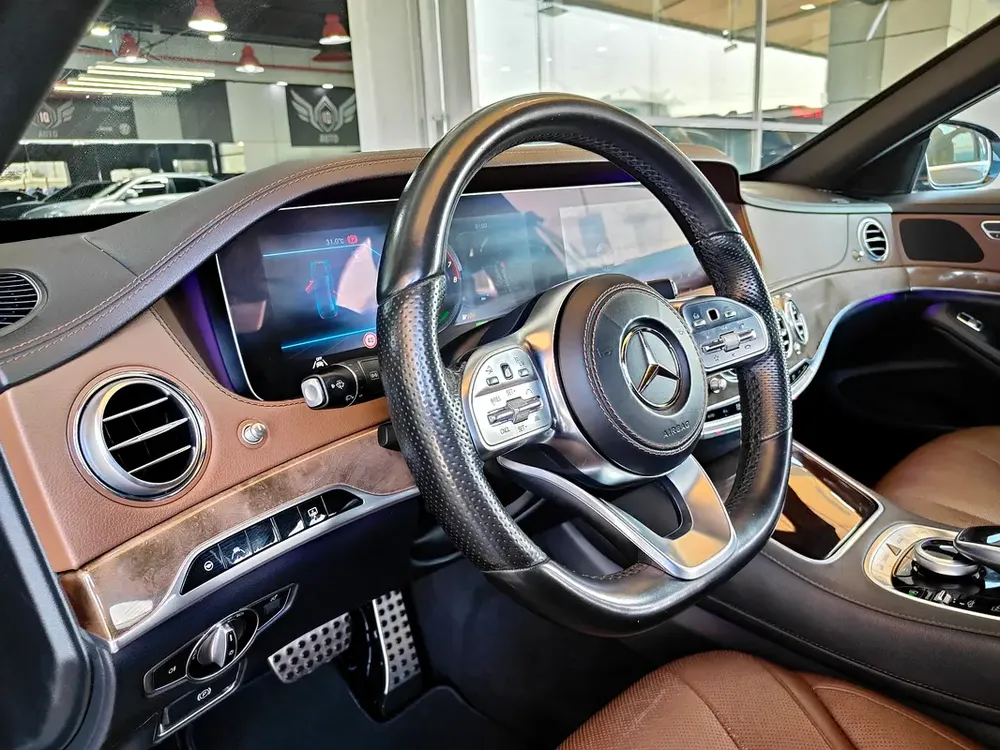 AED 2,250 P.M | 2020 Mercedes-Benz S320 | Under Warranty | GCC | - Image 13