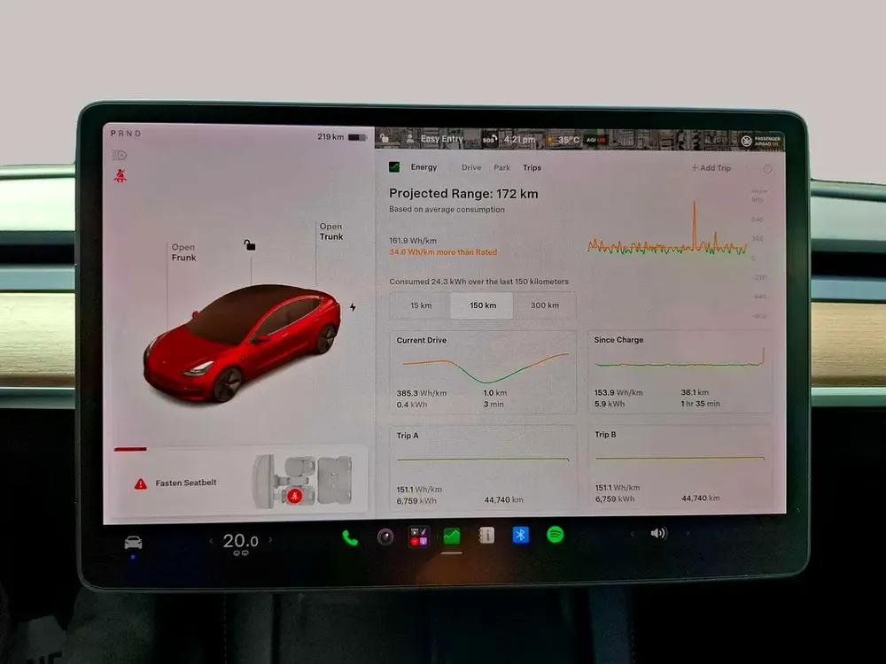 AED 1231/month | 2021 Tesla Model 3 Standard Plus | GCC Specs | Ref#467187 - Image 15