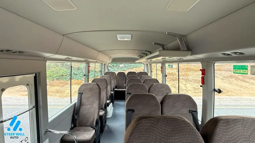 2025 Toyota Coaster  | 23-Seater | 4.0L Diesel | RWD | GCC Specs | Full Option White | BEST PRICE - Image 14