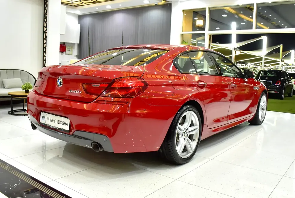 IMMACULATE CONDITION / SINGLE OWNER! BMW 640i GranCoupe M-Kit ( 2016 Model ) in Red Color GCC Specs - Image 6