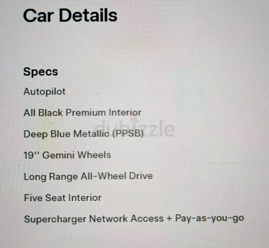 Tesla Model Y Long Range 2023 GCC Specs - Image 7