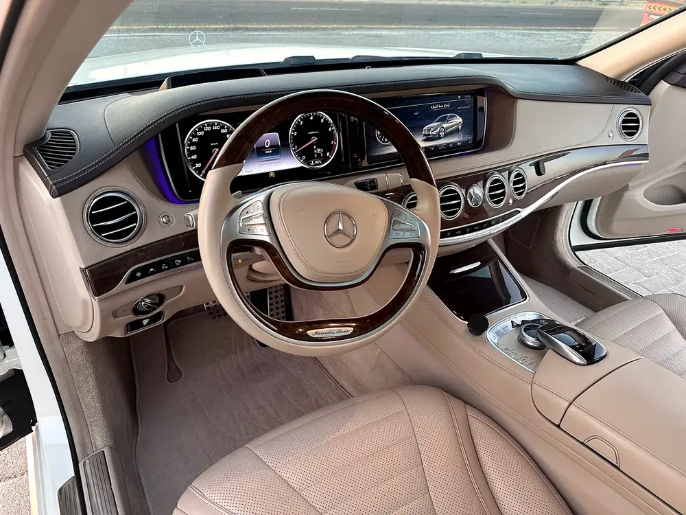 Mercedes S500 2015 GCC first owner original paint full option vip 6 buttons super clean car - Image 12