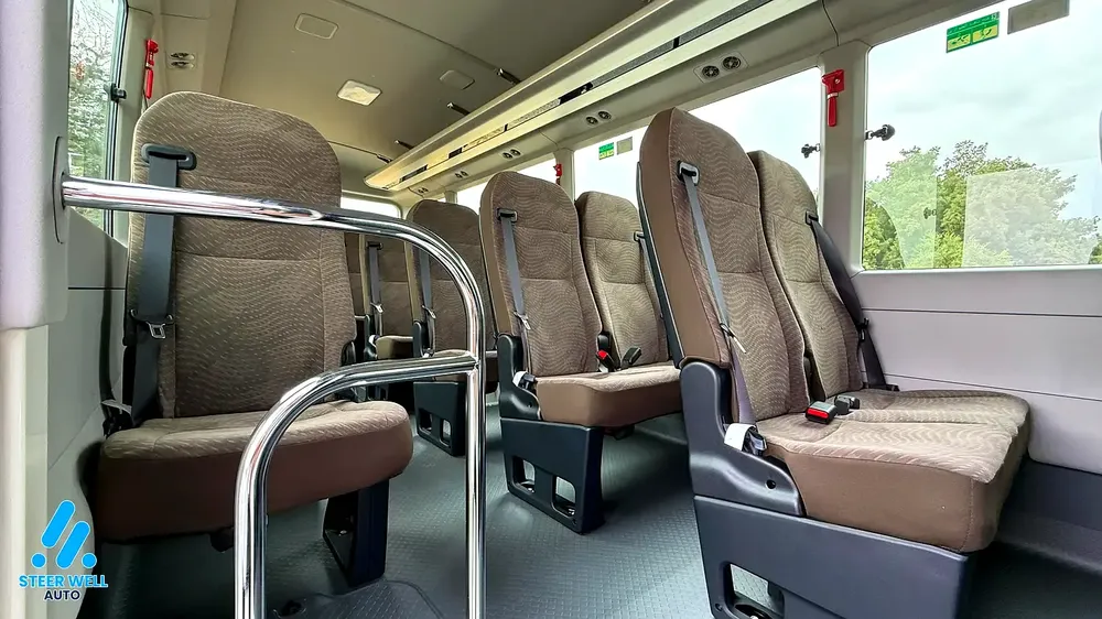2025 Toyota Coaster 23-Seater Bus 4.0L Diesel RWD GCC Specs Full Option White - Image 12