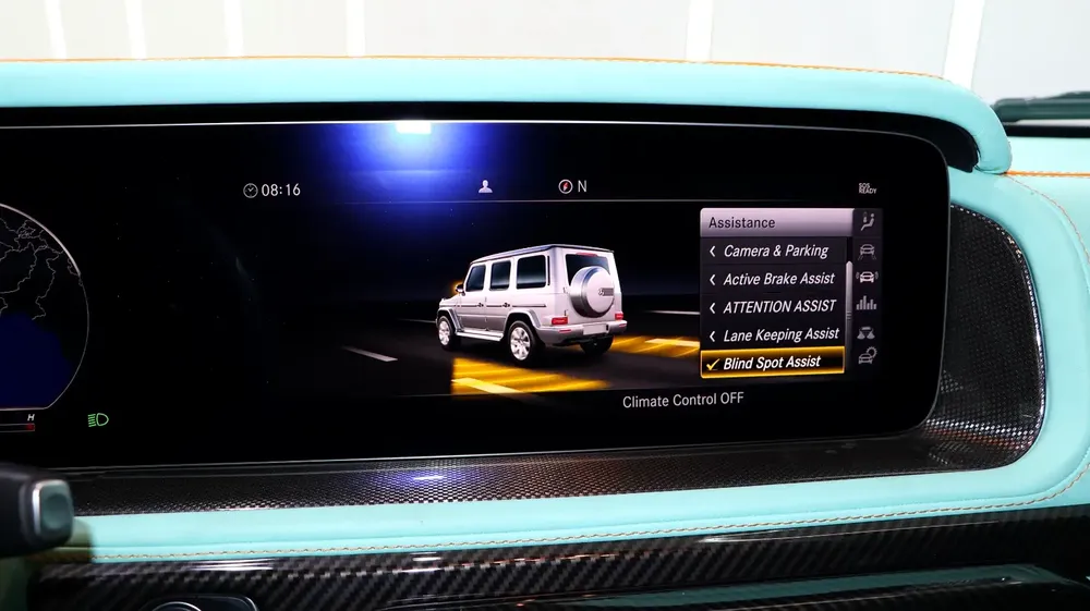 MERCEDES BENZ G550 | 2021 BRABUS KIT | NARDO GREY EXTERIOR | TIFFANY BLUE INTERIOR - Image 12