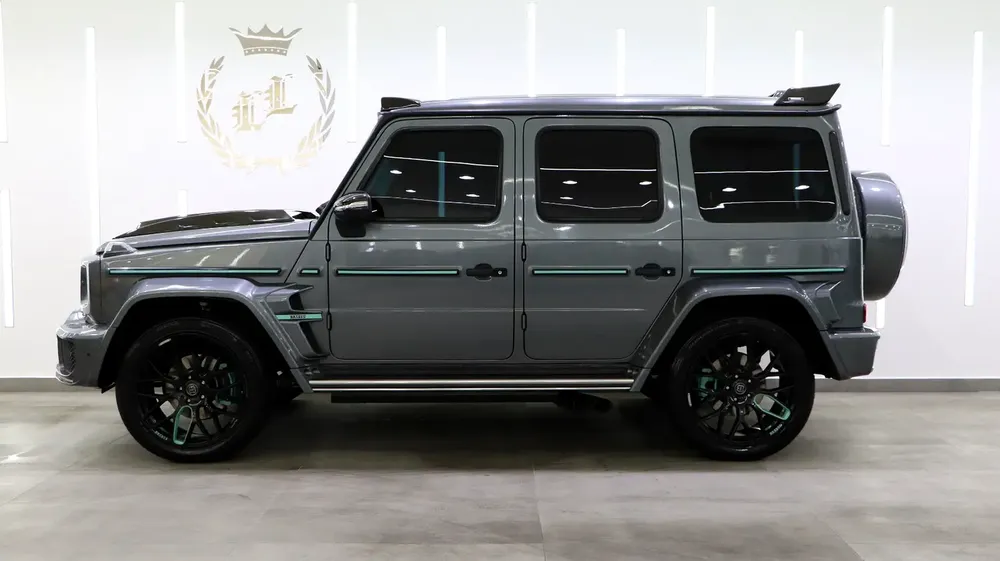 MERCEDES BENZ G550 | 2021 BRABUS KIT | NARDO GREY EXTERIOR | TIFFANY BLUE INTERIOR - Image 13
