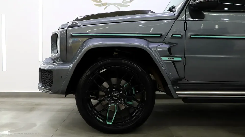 MERCEDES BENZ G550 | 2021 BRABUS KIT | NARDO GREY EXTERIOR | TIFFANY BLUE INTERIOR - Image 14