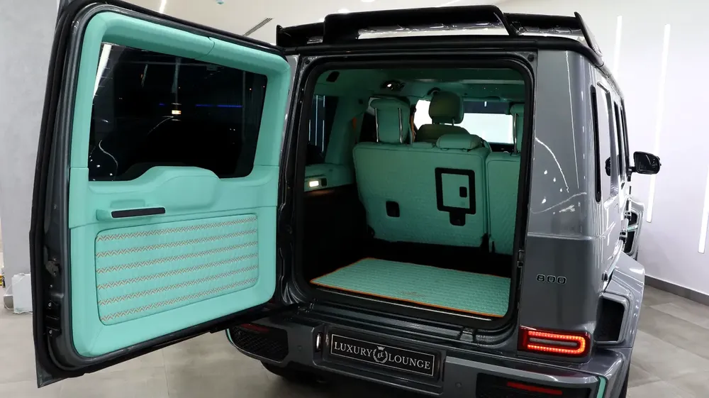 MERCEDES BENZ G550 | 2021 BRABUS KIT | NARDO GREY EXTERIOR | TIFFANY BLUE INTERIOR - Image 15