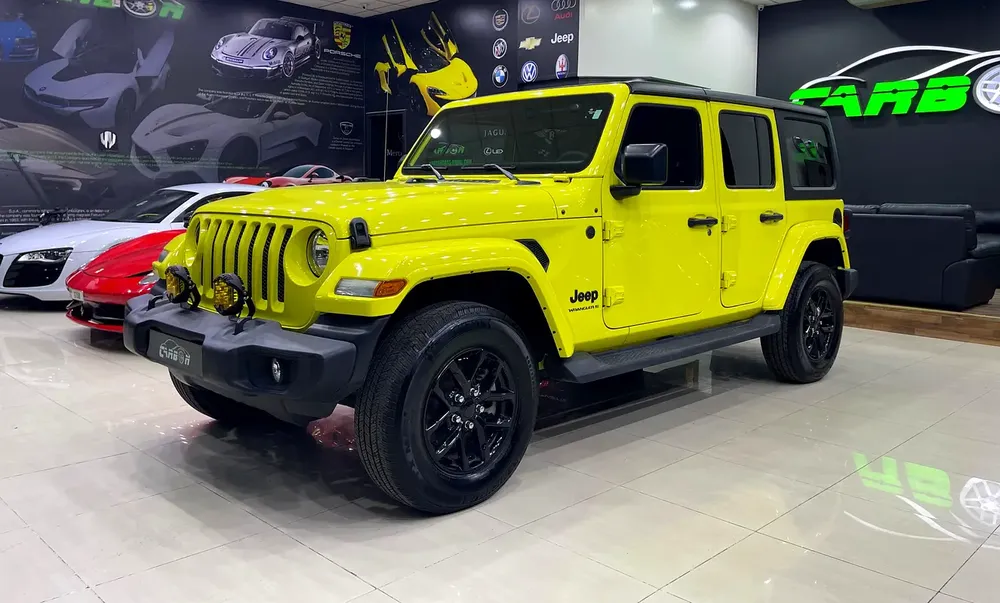 JEEP WRANGLER SPORT S 2023 MODEL IN AMAZING CONDITION BRIGHT YELLOW FACTORY PAINT - Image 5