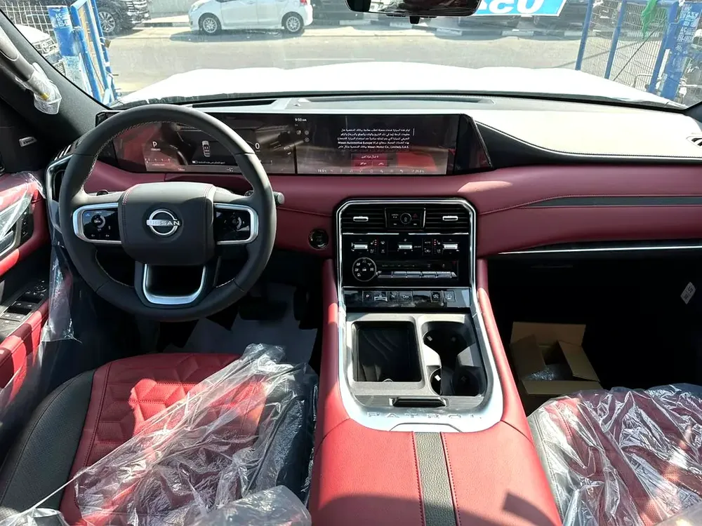 Nissan Patrol LE Platinum 3.5L TT Panoramic 2026 Black inside Red - GCC - Brand New- Export Only - Image 7