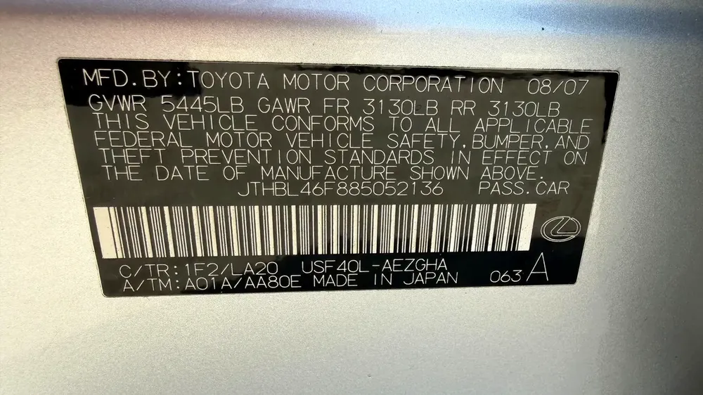 Lexus LS 460, 2008, Korean Specs - Image 12