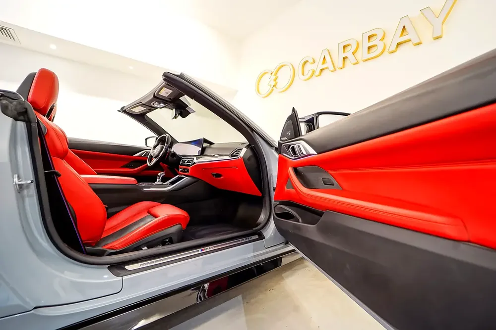 AED 4527 PM | BMW M4 COMPETITION CABRIOLET Xdr2024 | WELL MAINTAINED | 1 YEAR WARRANTY - Image 16