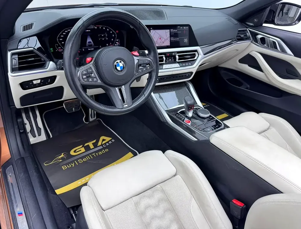 2022 BMW M4 Competition, BMW Warranty+Service Contract+Full Service History, Full PPF, GCC - Image 9