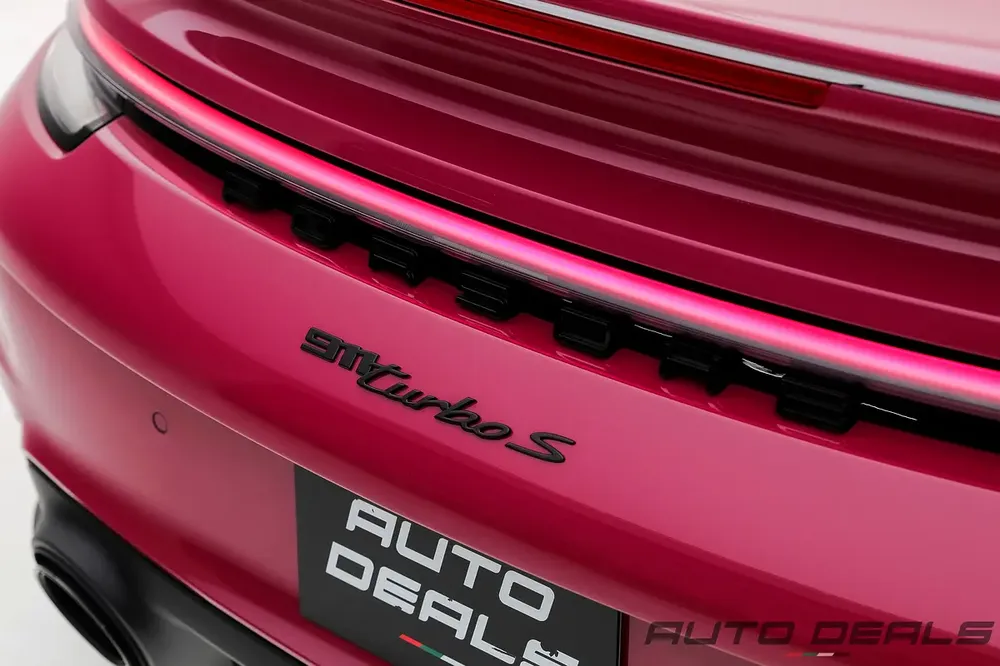 2023 Porsche 911 Turbo S  | Extremely Low Mileage | Ruby Star Neo Color | 640 HP | 3.8L F6 - Image 9
