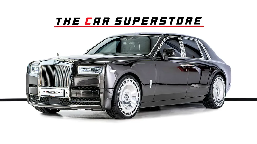Rolls Royce Phantom-Diamond Grey Exterior Color-24 Inch Chrome Rims-Star Light System - Image 4