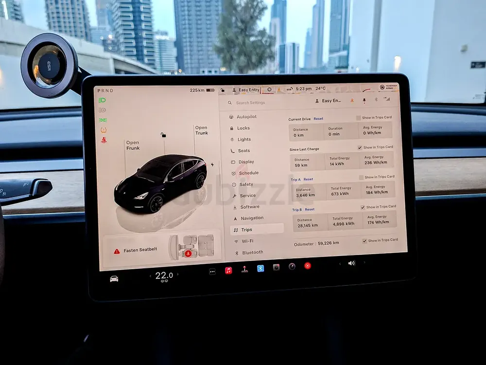 AED 1657/month | 2022 Tesla Model Y Long Range | GCC Specs | Ref#409071 - Image 17