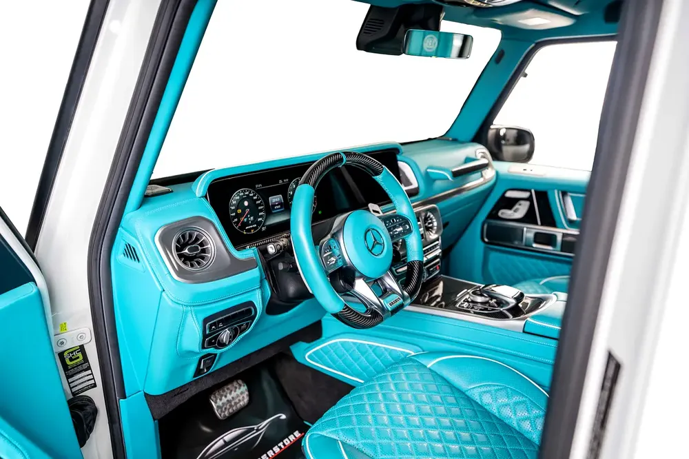 Mercedes Benz G63 AMG-800 Brabus Kit-Tiffany Blue Interior-Exclusive Order-Low Mileage - Image 11