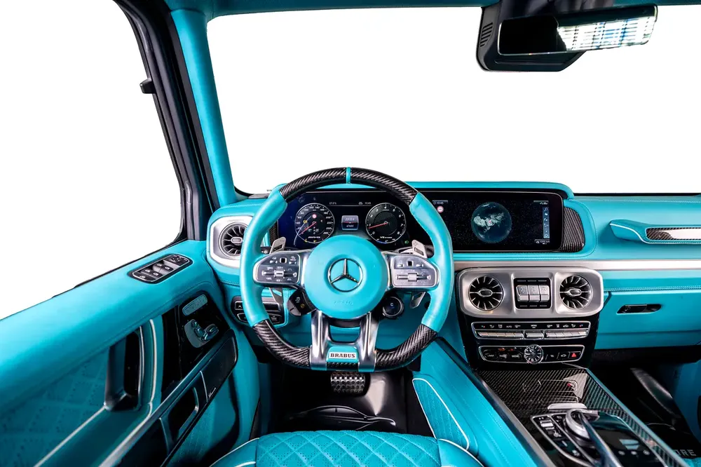 Mercedes Benz G63 AMG-800 Brabus Kit-Tiffany Blue Interior-Exclusive Order-Low Mileage - Image 12
