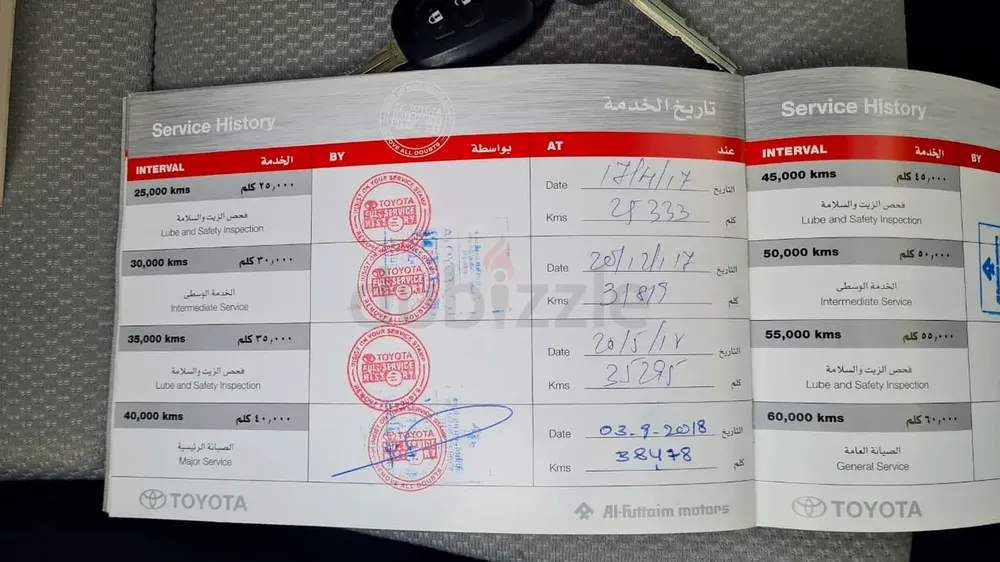 2014 YARIS H/B TOYOTA SERVICE HISTORY AL FUTTAIM ONE OWNER MADE IN JAPAN LAST MODEL NEW TYRES - Image 5
