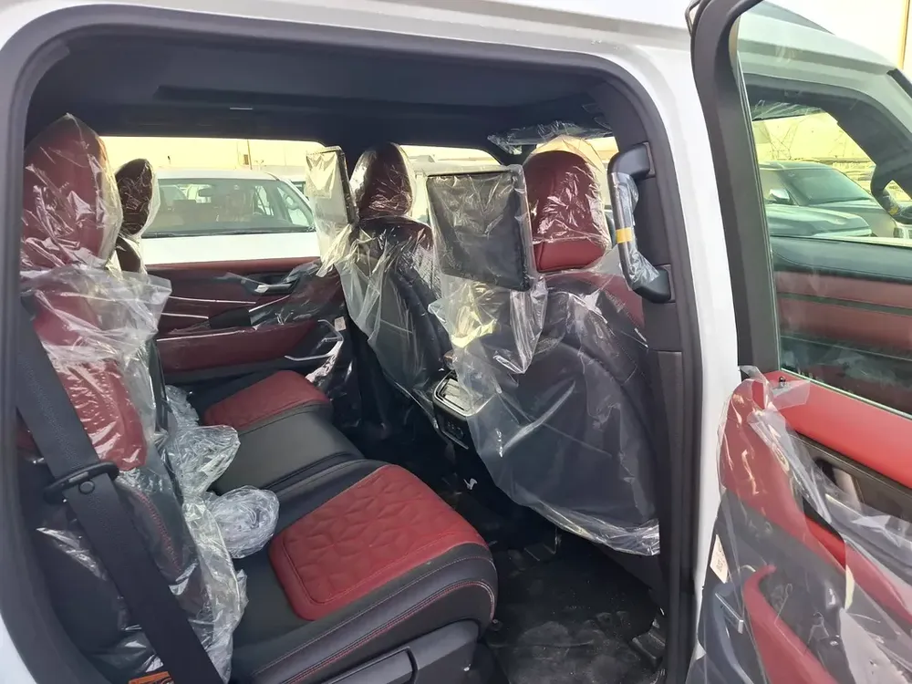 Nissan Patrol LE Platinum 3.5L TT Panoramic 2026 White inside Red - GCC - Export Only - Image 10
