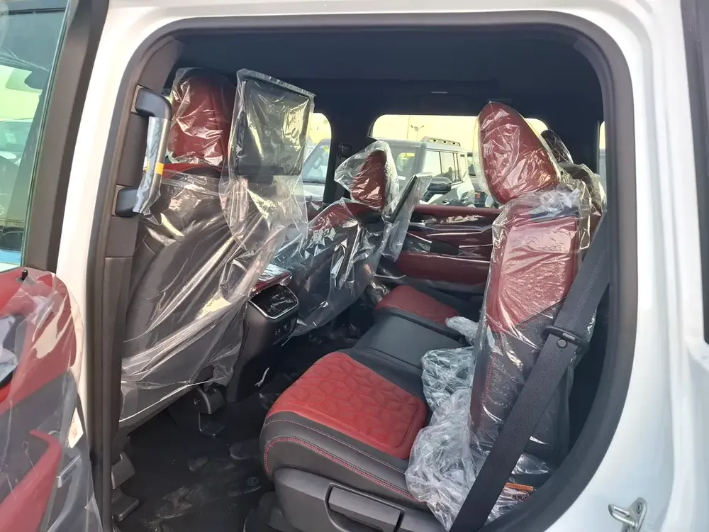 Nissan Patrol LE Platinum 3.5L TT Panoramic 2026 White inside Red - GCC - Export Only - Image 14
