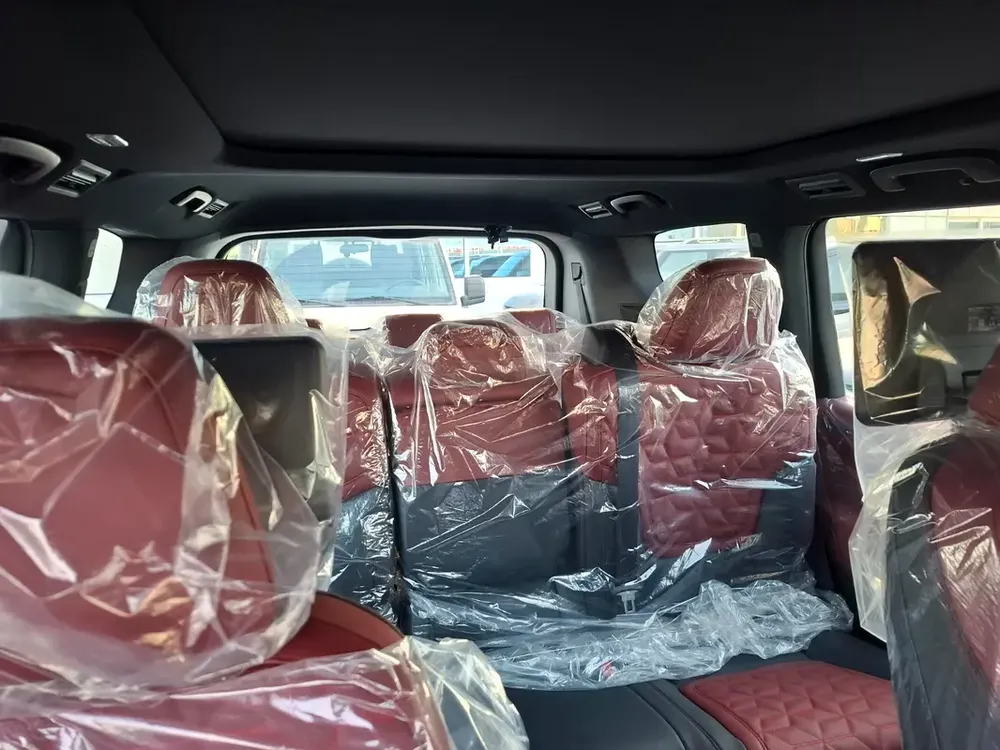 Nissan Patrol LE Platinum 3.5L TT Panoramic 2026 White inside Red - GCC - Export Only - Image 9