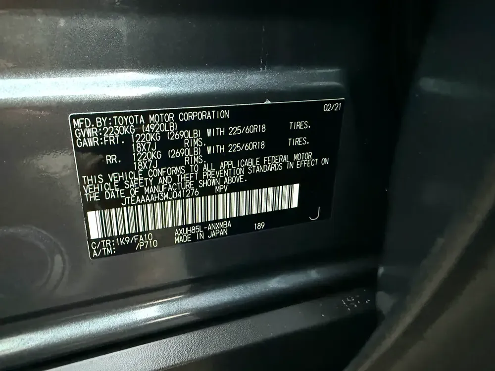 2021 TOYOTA VENZA HYBRID HEV LIMITED MOONROOF TOP OPTION 2.5 USA SPEC - Image 19