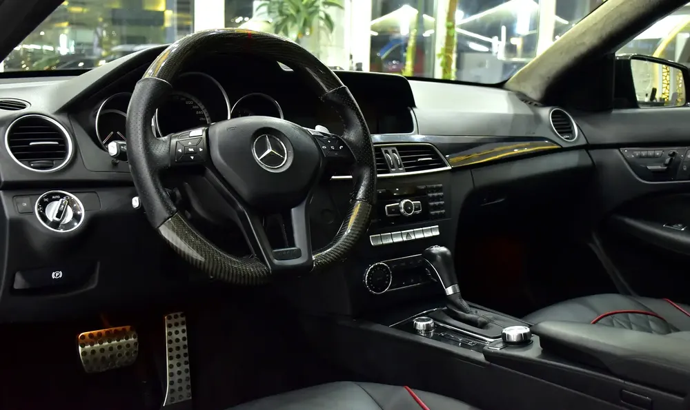 EXCELLENT DEAL for our Mercedes Benz C63 AMG ( 2013 Model ) in Black Color GCC Specs - Image 11