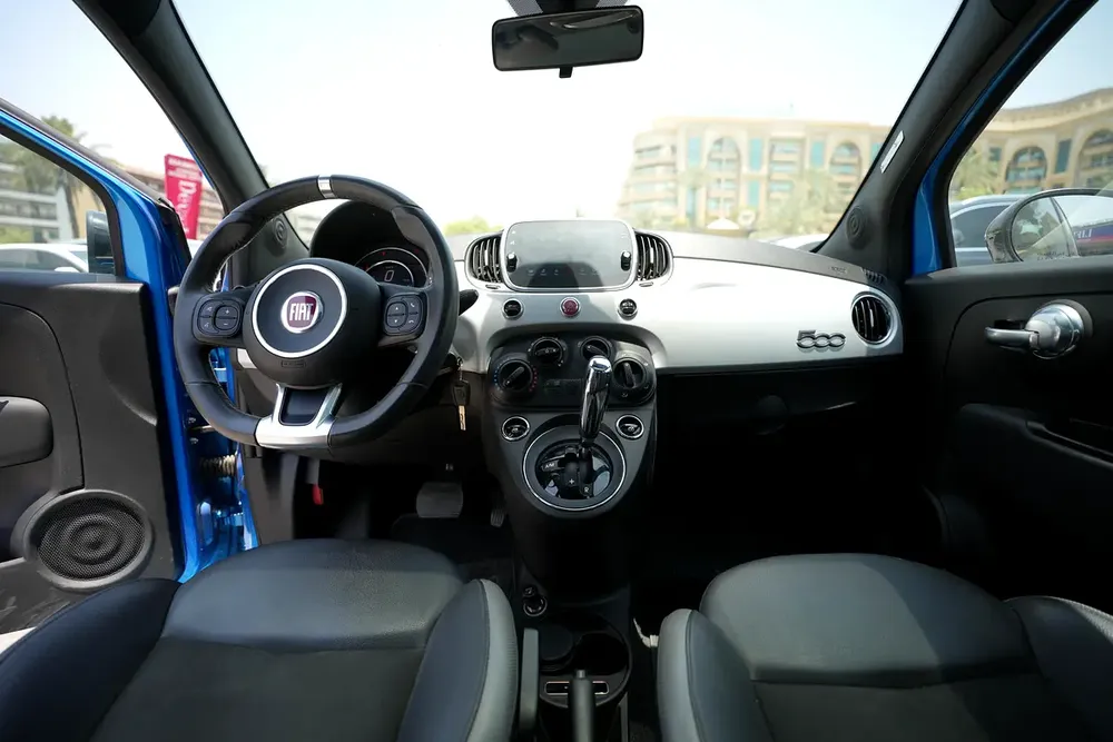 Fiat 500 Sport 2021 GCC Blue Low Kilometre - Image 12
