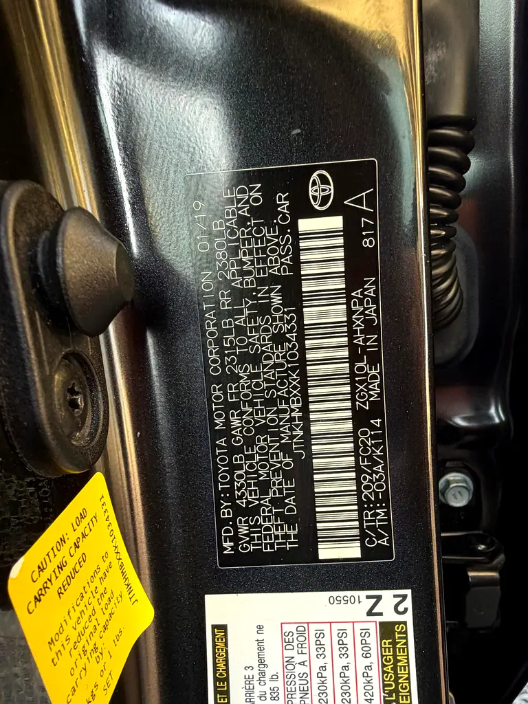 2019 TOYOTA CHR AWD ECO 2.0 USA IMPORTED - Image 18