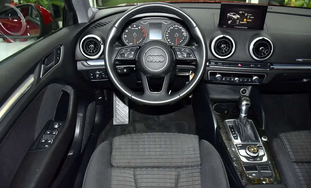 AED 763 EMi at 0% DP | Audi A3 1.0 TFSi S-Tronic ( 2020 Model ) in Red Color GCC Specs - Image 12