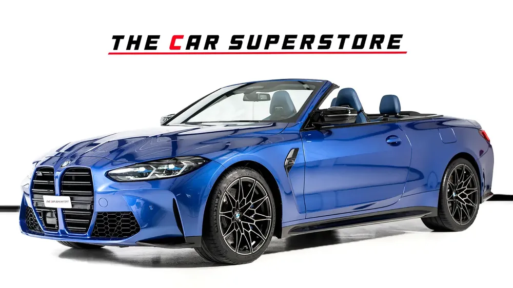 BMW M4 Competition X-Drive Convertible-Special Color-Shadow Line Exterior Look - Image 4