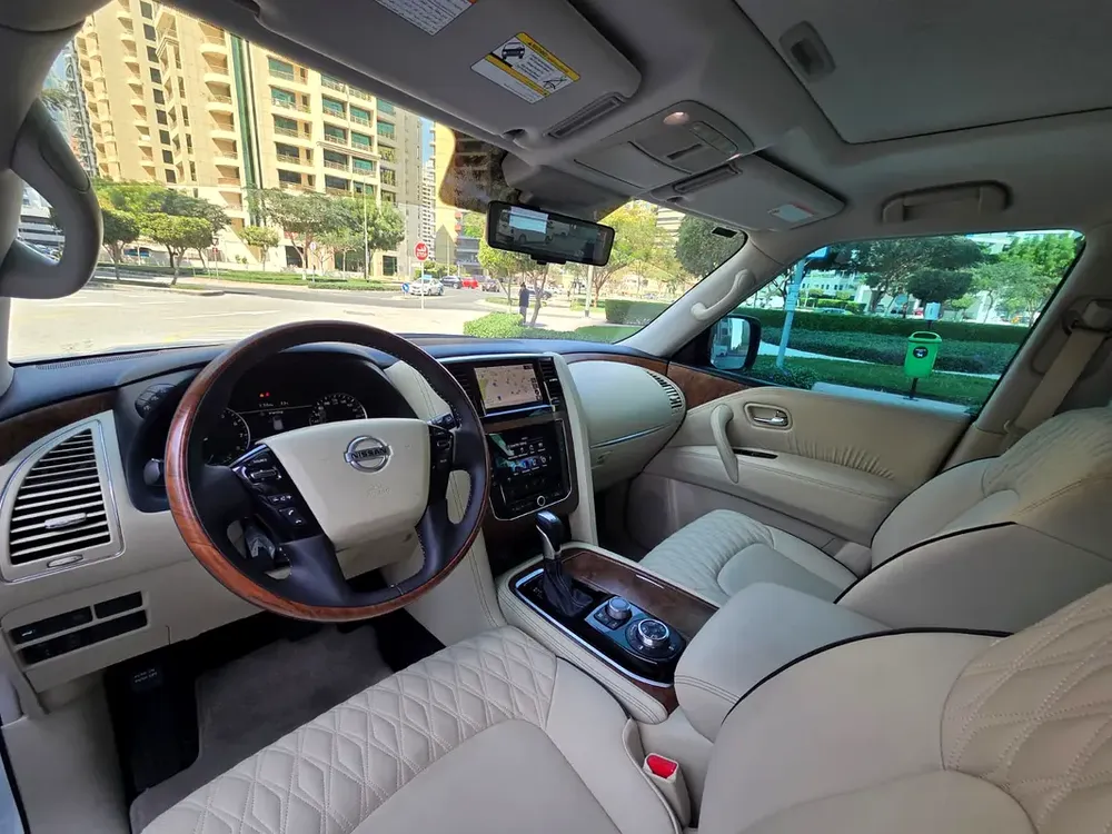 NISSAN PATROL 4.0 V6 SE TITANIUM # 2021 GCC # WELL MAINTAINED CAR FOR SALE AED 128000 - Image 8