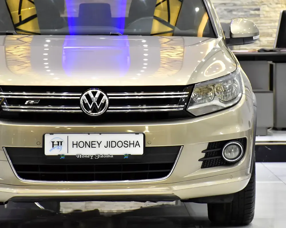 ORIGINAL PAINT ( صبغ وكاله ) Volkswagen Tiguan R-Line ( 2016 Model ) in Beige Color GCC Specs - Image 4