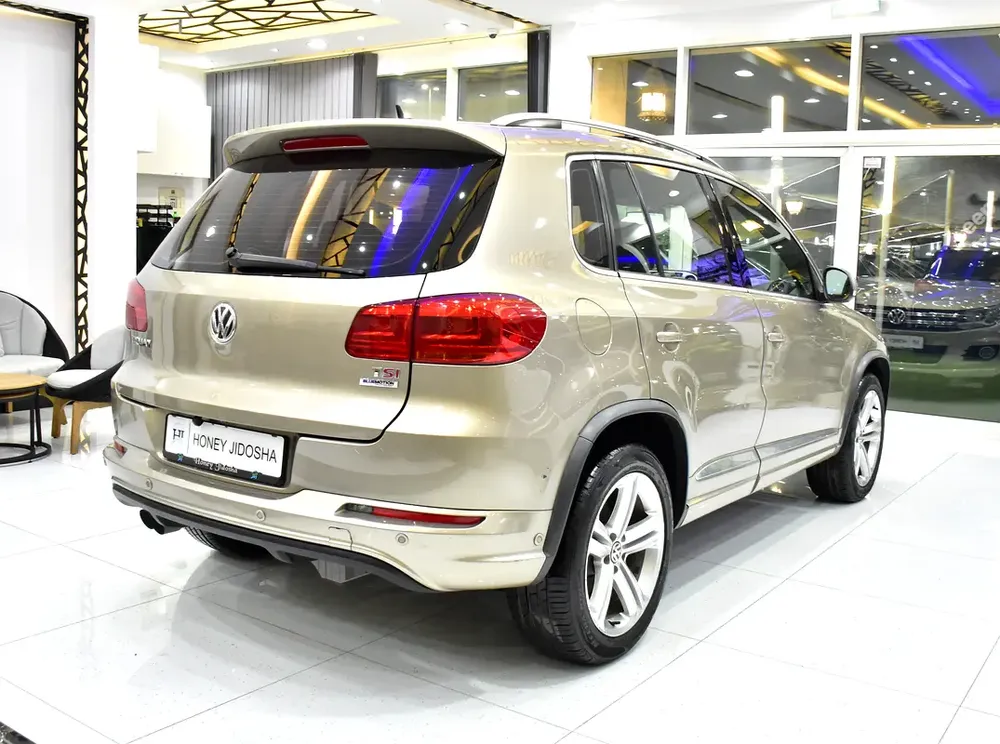 ORIGINAL PAINT ( صبغ وكاله ) Volkswagen Tiguan R-Line ( 2016 Model ) in Beige Color GCC Specs - Image 6