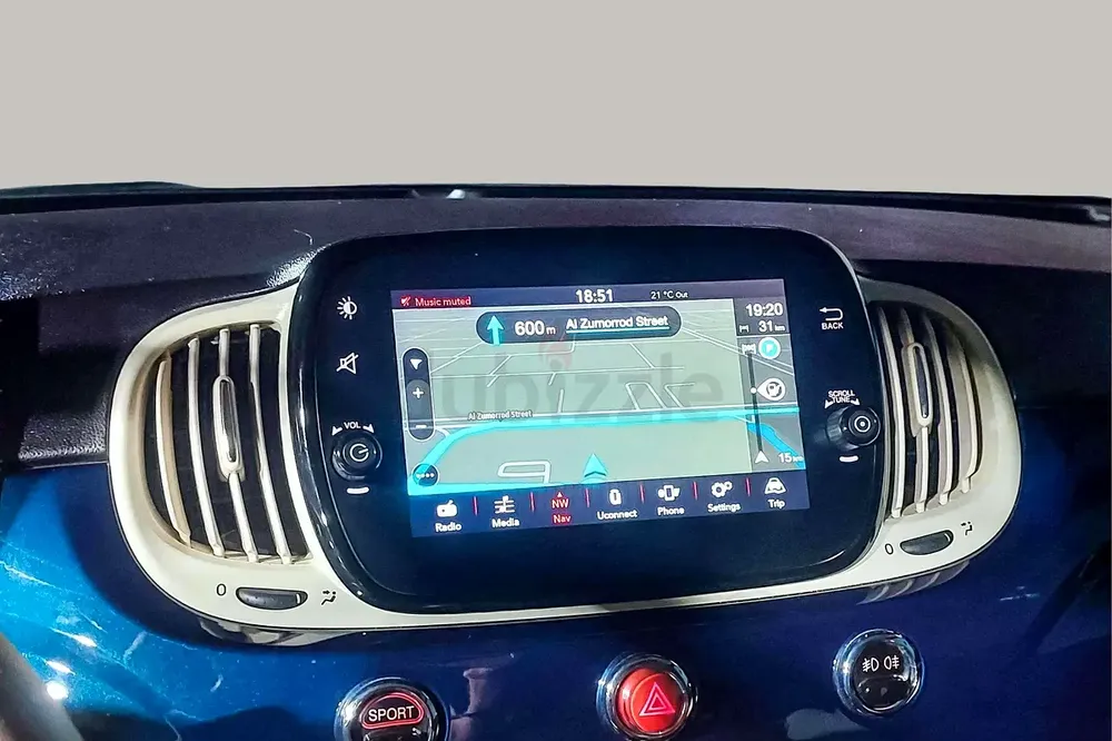 AED 684/month | 2023 Fiat 500 Dolcevita | GCC Specs | Ref#433480 - Image 13