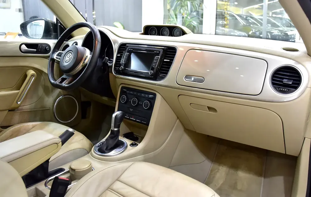 EXCELLENT DEAL for our Volkswagen Beetle Turbo ( 2016 Model ) in Beige Color GCC Specs - Image 12