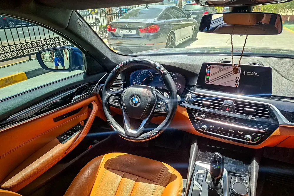AED 1063/month | 2019 BMW 5-Series 520i | GCC Specs | Ref#453348 - Image 10