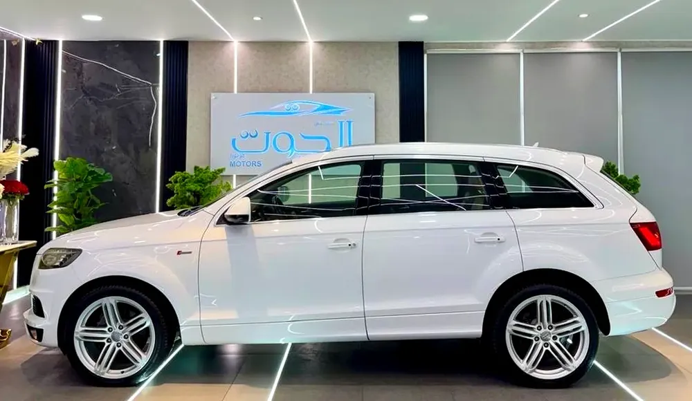 AMAZING WHITE AUDI Q7  S_LINE V6 ||  FULL OPINION || GCC || 7 SEATS || ACCIDENT FREE - Image 11