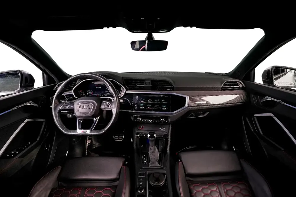 Audi RSQ3 Sportback-Premium Leather Interior-Red Interior Inserts-Honeycomb Stitching - Image 10