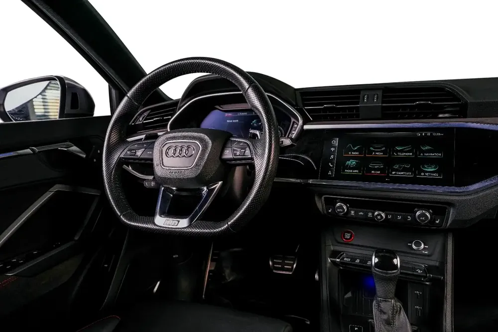 Audi RSQ3 Sportback-Premium Leather Interior-Red Interior Inserts-Honeycomb Stitching - Image 11