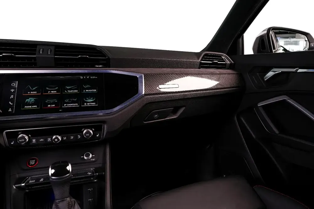 Audi RSQ3 Sportback-Premium Leather Interior-Red Interior Inserts-Honeycomb Stitching - Image 12