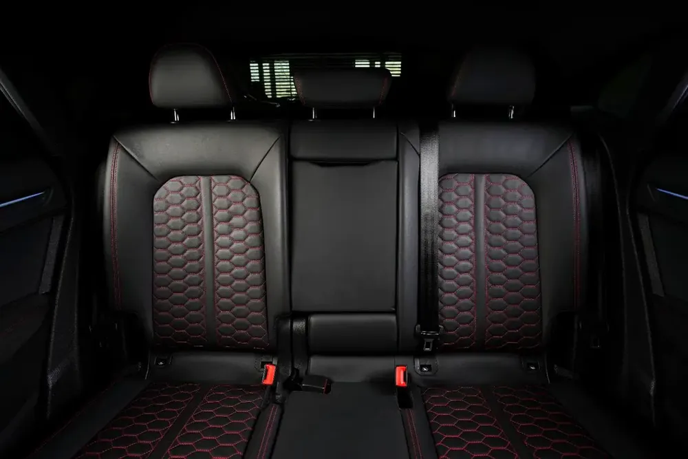 Audi RSQ3 Sportback-Premium Leather Interior-Red Interior Inserts-Honeycomb Stitching - Image 17