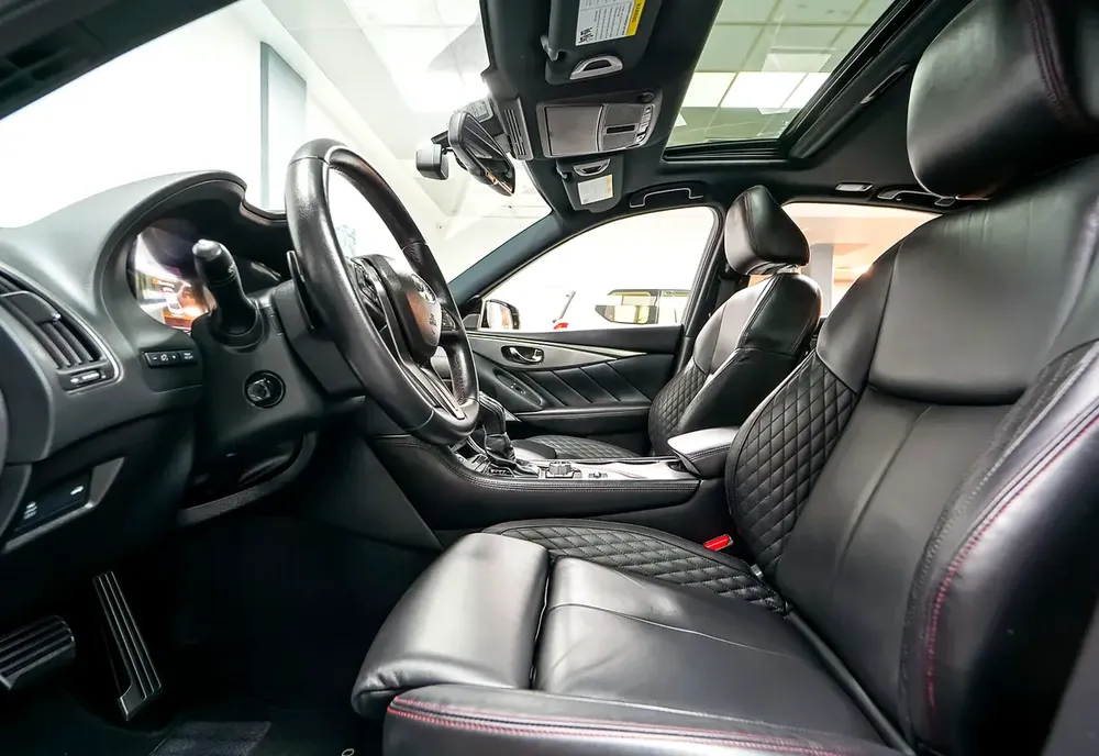 Aed 2,249/Month | Rare Machine | Infinity Q50 Red Sport 400hp | GCC | Original Paint | Warranty - Image 11