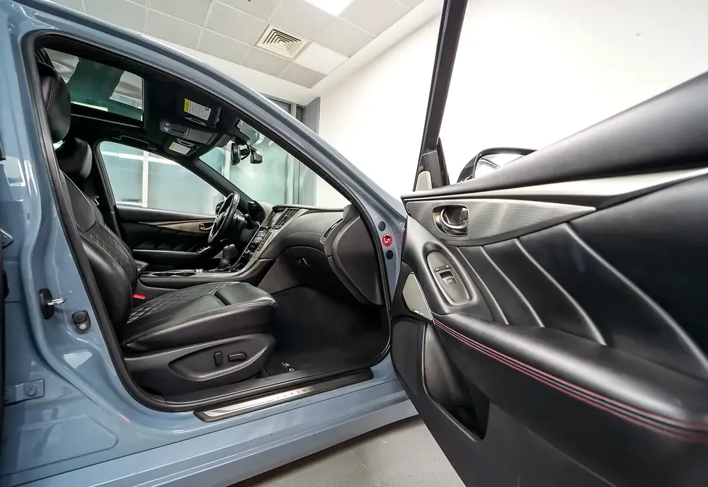 Aed 2,249/Month | Rare Machine | Infinity Q50 Red Sport 400hp | GCC | Original Paint | Warranty - Image 16
