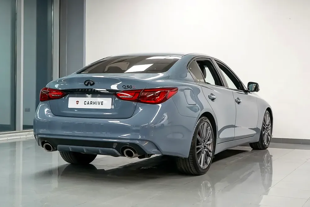 Aed 2,249/Month | Rare Machine | Infinity Q50 Red Sport 400hp | GCC | Original Paint | Warranty - Image 5