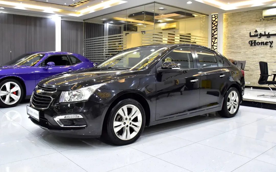 EXCELLENT DEAL for our Chevrolet Cruze LT ( 2016 Model ) in Black Color GCC Specs