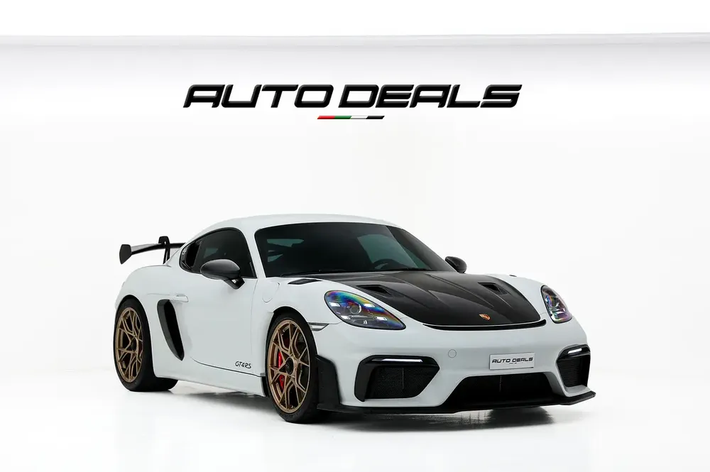 2023 Porsche 718 Cayman GT4 RS Weissach | GCC | Warranty | Extremely Low Mileage | Air Intake Design - Image 5